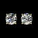 1.05 ctw H-SI/I Diamond Stud Earrings 10K Yellow Gold -