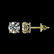 1.05 ctw H-SI/I Diamond Stud Earrings 10K Yellow Gold - - 2