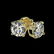 1.05 ctw H-SI/I Diamond Stud Earrings 10K Yellow Gold - - 3