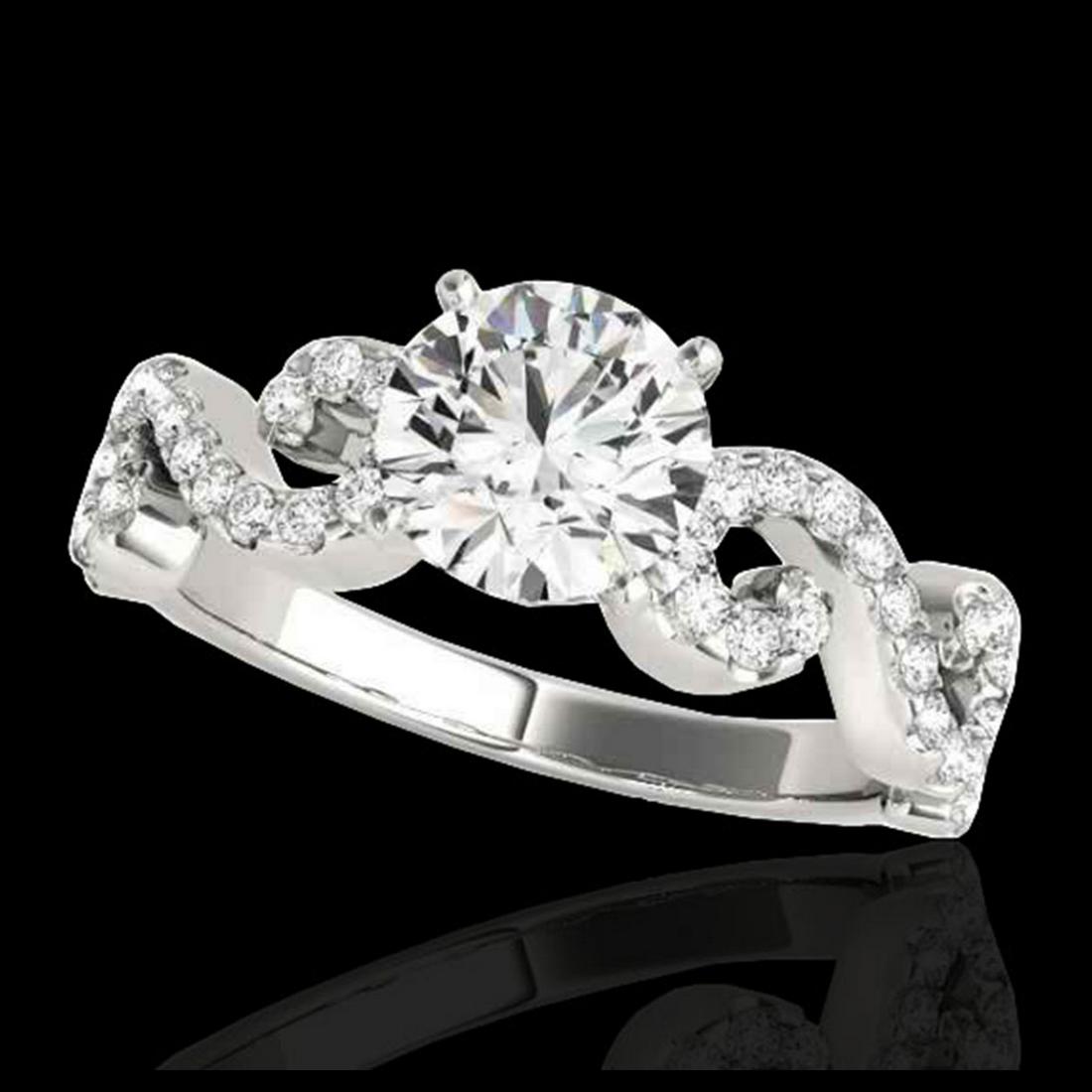 1.40 ctw H-SI/I Diamond Solitaire Ring 10K White Gold -: REF-163A6V - SKU:35241 ---- 1.40 ctw H-SI/I Diamond Solitaire Ring 10K White Gold Designer Brand Luxury Jewelry, made in the USA Suggested Retail Price: $12,000 Factory offers perfect factory sizing, 