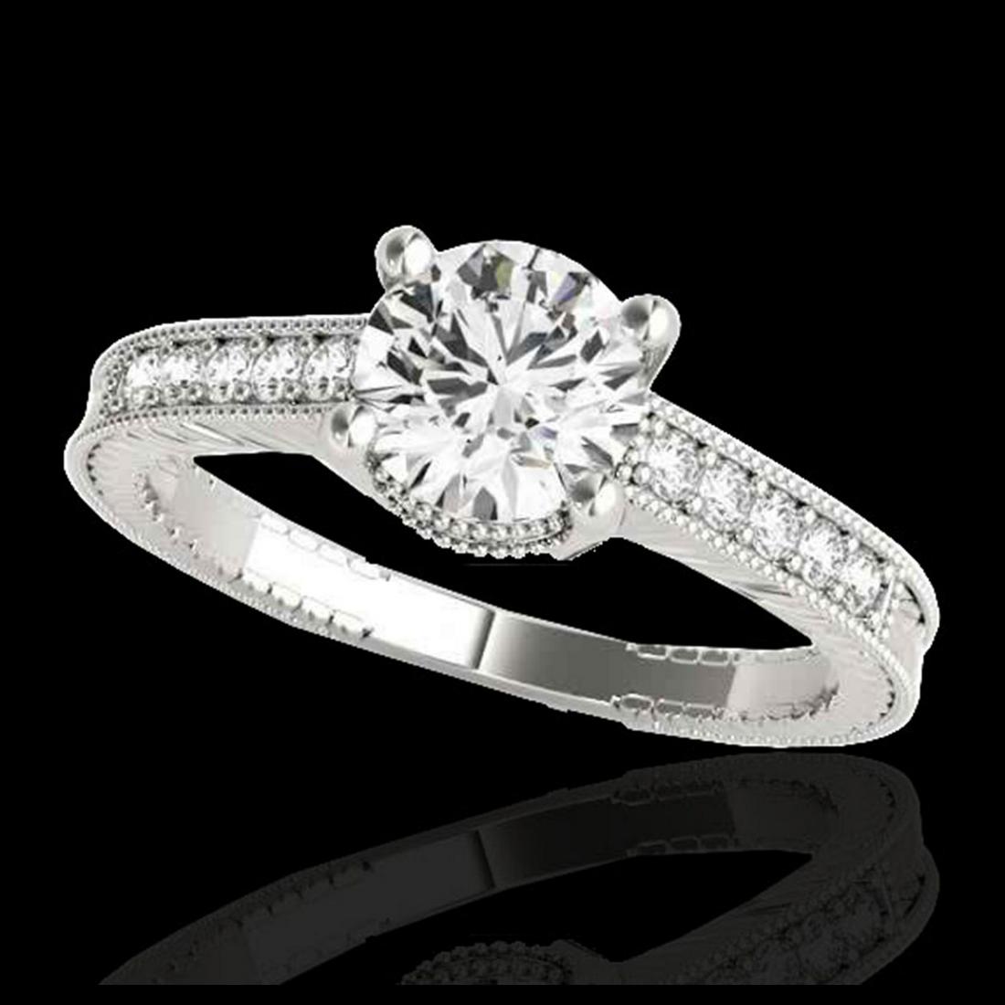 1.20 ctw H-SI/I Diamond Solitaire Ring 10K White Gold -: REF-188F2N - SKU:34747 ---- 1.20 ctw H-SI/I Diamond Solitaire Ring 10K White Gold Designer Brand Luxury Jewelry, made in the USA Suggested Retail Price: $13,800 Factory offers perfect factory sizing, 