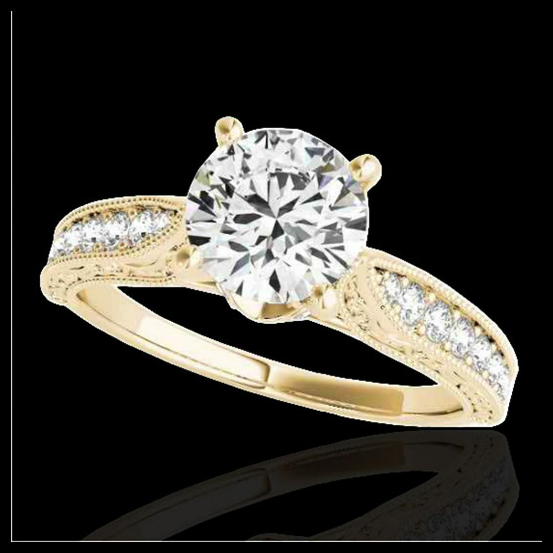 1.50 ctw H-SI/I Diamond Solitaire Ring 10K Yellow Gold: REF-166K4W - SKU:34731 ---- 1.50 ctw H-SI/I Diamond Solitaire Ring 10K Yellow Gold Designer Brand Luxury Jewelry, made in the USA Suggested Retail Price: $13,400 Factory offers perfect factory sizing,