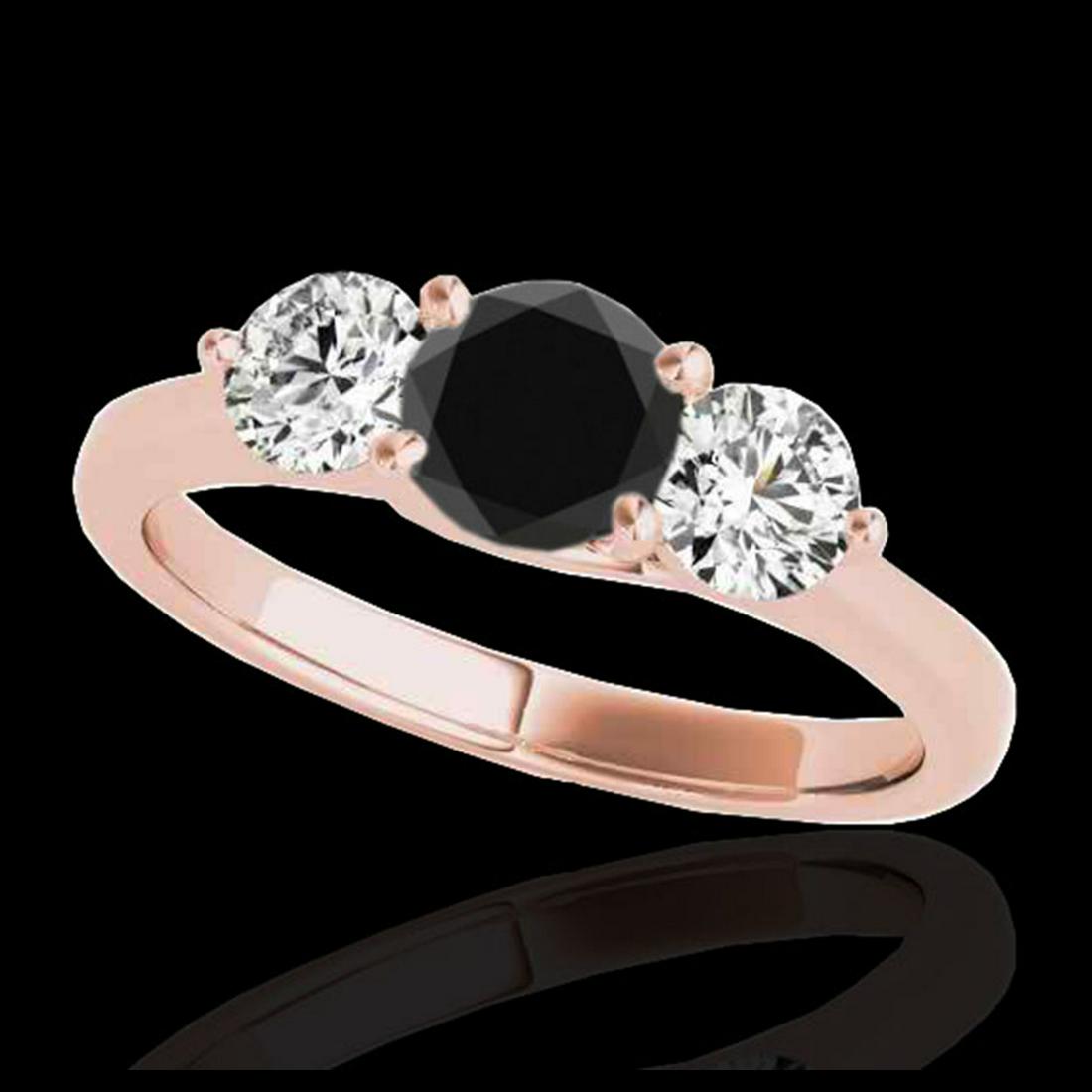 2 ctw VS Black Diamond 3 Stone Solitaire Ring 10K Rose: REF-163M6F - SKU:35389 ---- 2 ctw VS Black Diamond 3 Stone Solitaire Ring 10K Rose Gold Designer Brand Luxury Jewelry, made in the USA Suggested Retail Price: $13,200 Factory offers perfect factory si