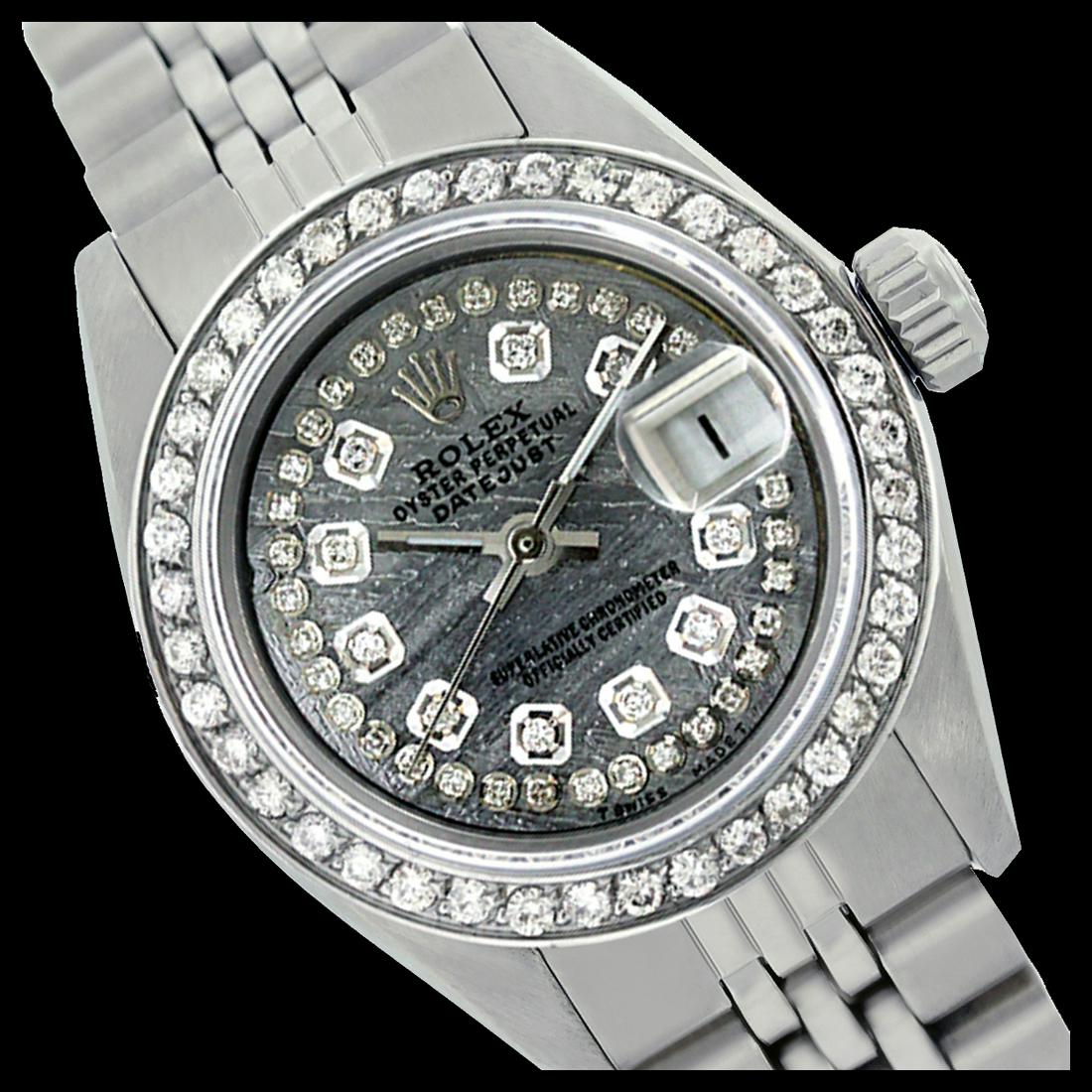 Rolex Men's Stainless Steel, QuickSet, Diamond Dial &: REF-557T2K ---- Rolex Men's Stainless Steel, QuickSet, Diamond Dial & Diamond BezelThis watch is in Excellent Condition.Newly serviced & Polished to Factory specifications. Prepetual, Self-Winding mov