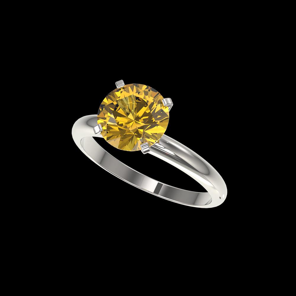 2.50 ctw Certified Intense Yellow Diamond Solitaire: REF-564W5K - SKU: 32950 ---- 2.50 ctw Certified Intense Yellow Diamond Solitaire Ring 10K White Gold Designer Brand Luxury Jewelry, made in the USA Suggested Retail Price: $32,200 Factory offers perfe
