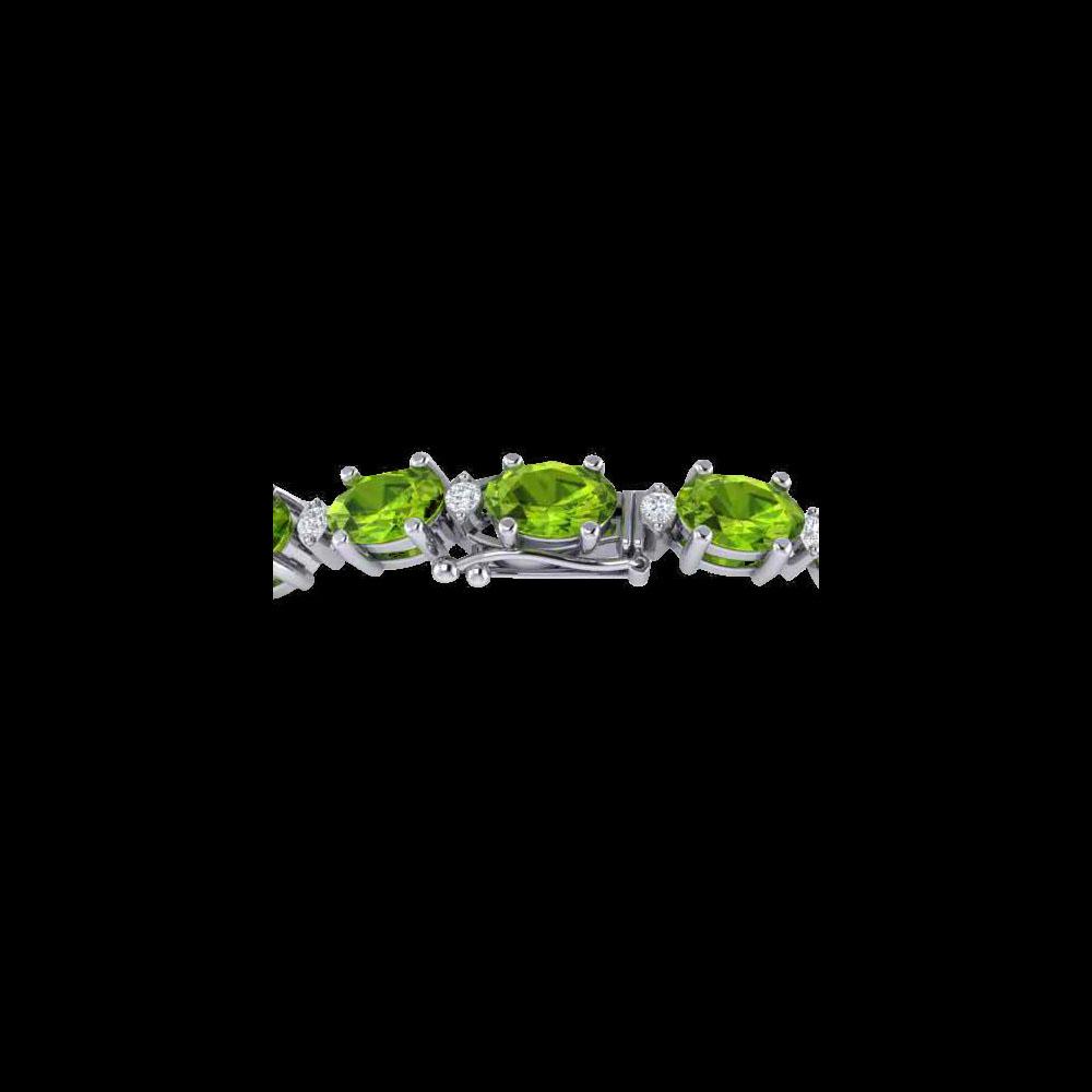 19.7 ctw Peridot & VS/SI Diamond Eternity Bracelet 10K: REF-118M5H - SKU: 29373 ---- 19.7 ctw Peridot & VS/SI Diamond Eternity Bracelet 10K White Gold Designer Brand Luxury Jewelry, made in the USA Suggested Retail Price: $8,500 Factory offers perfect fact