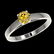 0.54 ctw Certified Intense Yellow Diamond Engagment - 2