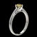0.54 ctw Certified Intense Yellow Diamond Engagment - 3