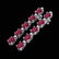 12.36 ctw Ruby & VS/SI Certified Diamond Tennis
