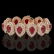 56.04 ctw Certified Ruby & Diamond Victorian Bracelet