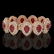 56.04 ctw Certified Ruby & Diamond Victorian Bracelet - 2
