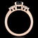 1.5 ctw Fancy Black Diamond Engagment Ring 18k Rose - 3