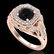 1.75 ctw Fancy Black Diamond Engagment Art Deco Ring