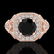 1.75 ctw Fancy Black Diamond Engagment Art Deco Ring - 2