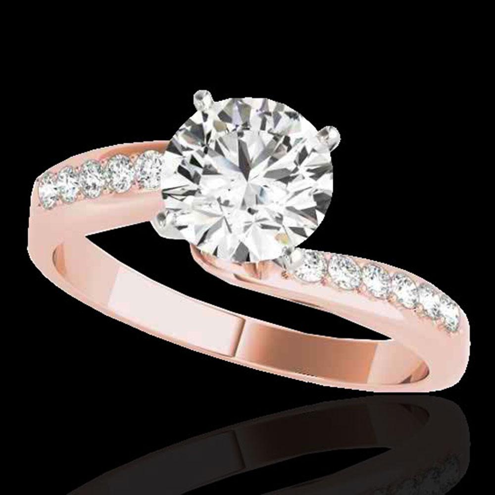 1.4 ctw Certified Diamond Bypass Solitaire Ring 10k: REF-259A3N - SKU: 35073 ---- 1.4 ctw Certified Diamond Bypass Solitaire Ring 10k Rose Gold Designer Brand Luxury Jewelry, made in the USA Suggested Retail Price: $19,000 Factory offers perfect factory