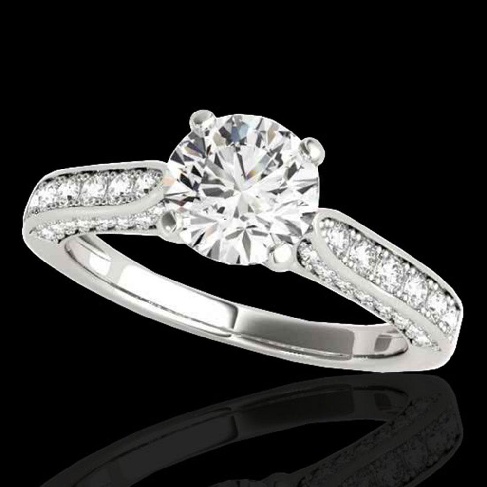 1.6 ctw Certified Diamond Solitaire Ring 10k White Gold: REF-197G8W - SKU: 34916 ---- 1.6 ctw Certified Diamond Solitaire Ring 10k White Gold Designer Brand Luxury Jewelry, made in the USA Suggested Retail Price: $14,500 Factory offers perfect factory sizin