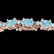14 ctw Sky Blue Topaz & VS/SI Diamond Eternity Bracelet