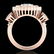 2.62 ctw Intense Blue Diamond Art Deco 3 Stone Ring 18k - 3