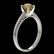 1.06 ctw Certified Intense Yellow Diamond Engagment 10k - 3