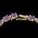 46.5 ctw Amethyst & VS/SI Diamond Eternity Necklace 10k
