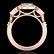 1.51 ctw Intense Blue Diamond Art Deco 3 Stone Ring 18k - 3
