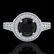 1.12 ctw Fancy Black Diamond Engagment Art Deco Ring - 2
