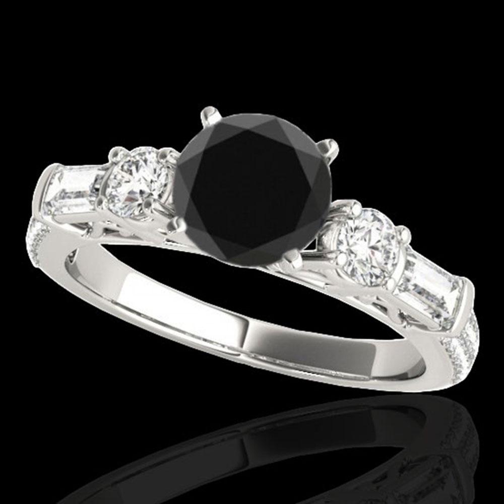 2.5 ctw Certified VS Black Diamond Pave Solitaire Ring: REF-104X2A - SKU: 35483 ---- 2.5 ctw Certified VS Black Diamond Pave Solitaire Ring 10k White Gold Designer Brand Luxury Jewelry, made in the USA Suggested Retail Price: $8,400 Factory offers perfect 