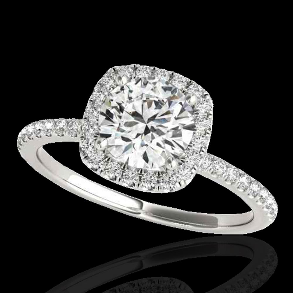 1.5 ctw Certified Diamond Solitaire Halo Ring 10k White: REF-238W6H - SKU: 33334 ---- 1.5 ctw Certified Diamond Solitaire Halo Ring 10k White Gold Designer Brand Luxury Jewelry, made in the USA Suggested Retail Price: $17,500 Factory offers perfect factory 