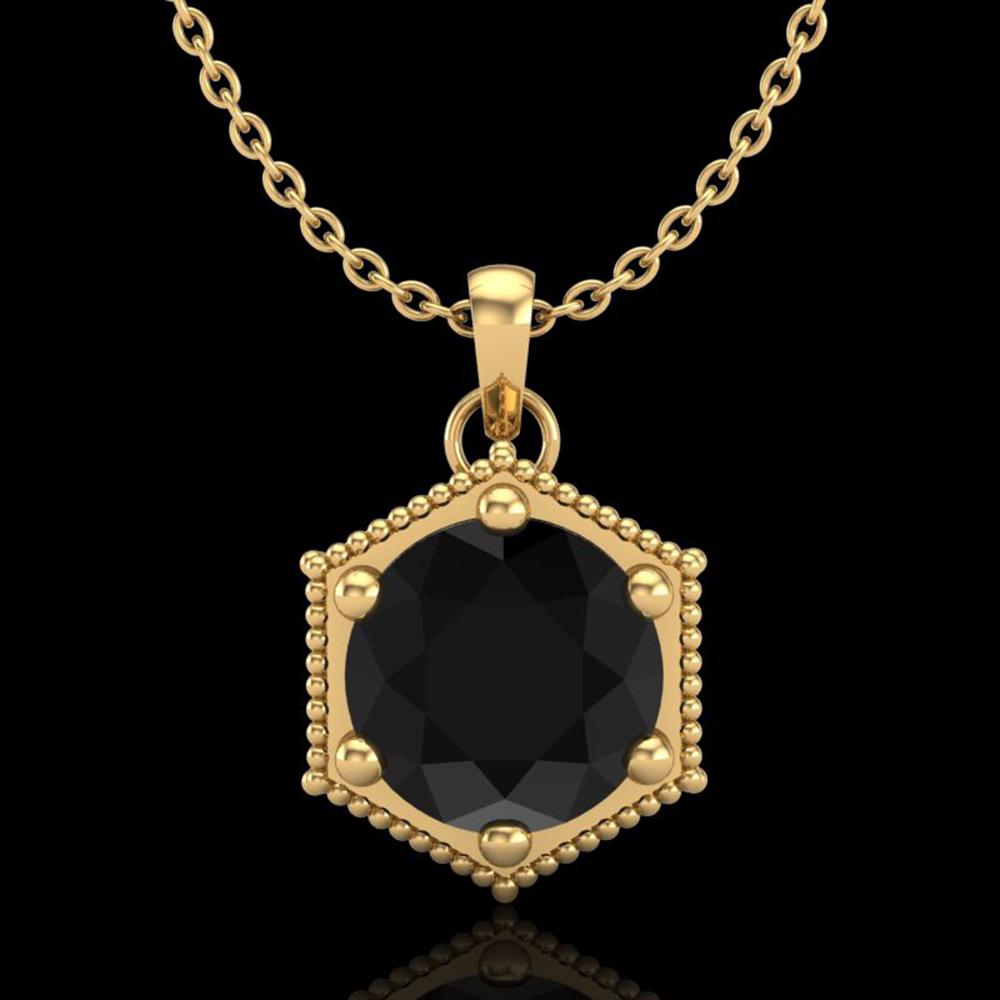 0.82 ctw Fancy Black Diamond Art Deco Stud Necklace 18K: REF-42A3N - SKU: 38047 ---- 0.82 ctw Fancy Black Diamond Art Deco Stud Necklace 18K Yellow Gold Designer Brand Luxury Jewelry, made in the USA Suggested Retail Price: $3,300 Factory offers perfect fac