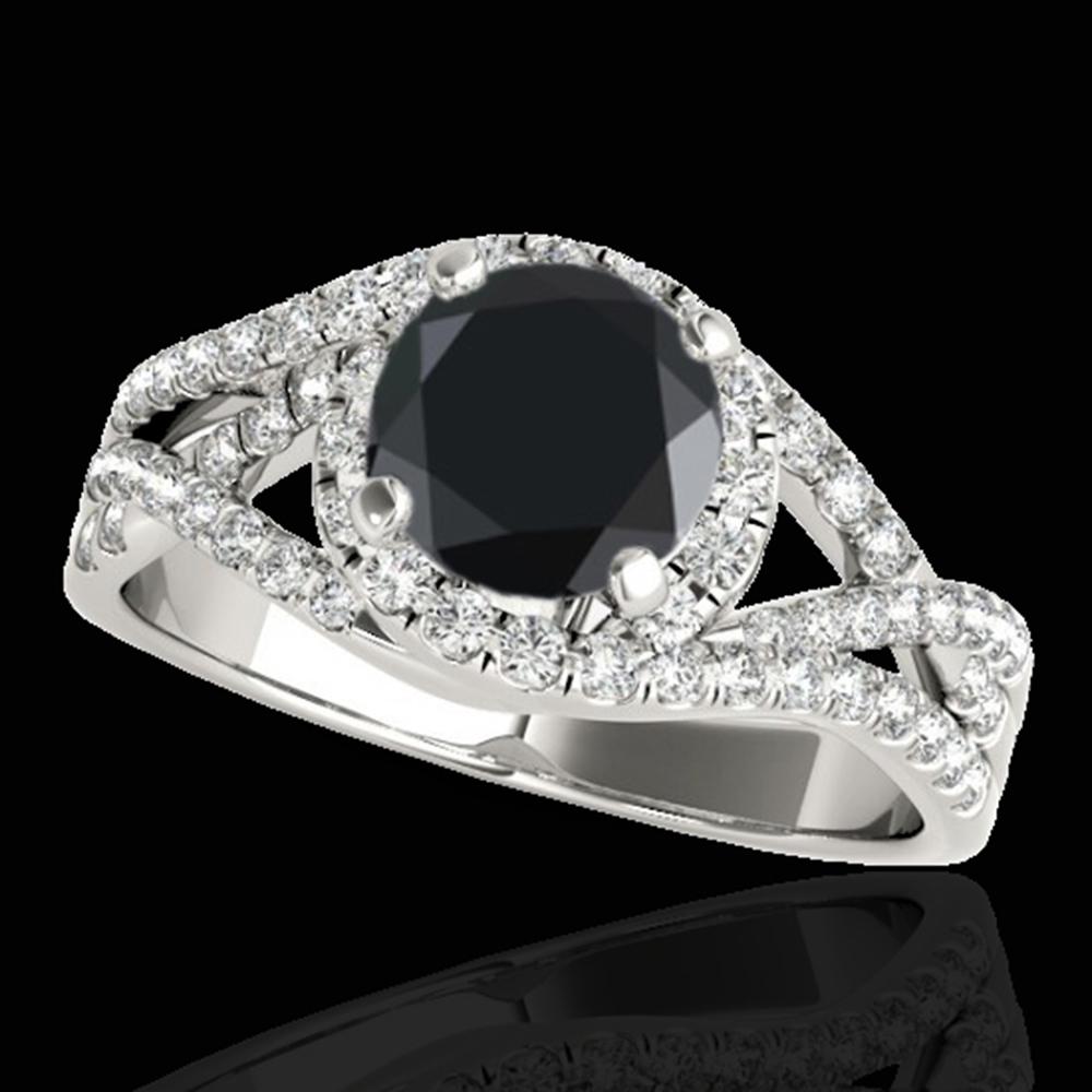 1.5 ctw Certified VS Black Diamond Solitaire Halo Ring: REF-65G5W - SKU: 33835 ---- 1.5 ctw Certified VS Black Diamond Solitaire Halo Ring 10k White Gold Designer Brand Luxury Jewelry, made in the USA Suggested Retail Price: $5,300 Factory offers perfect f