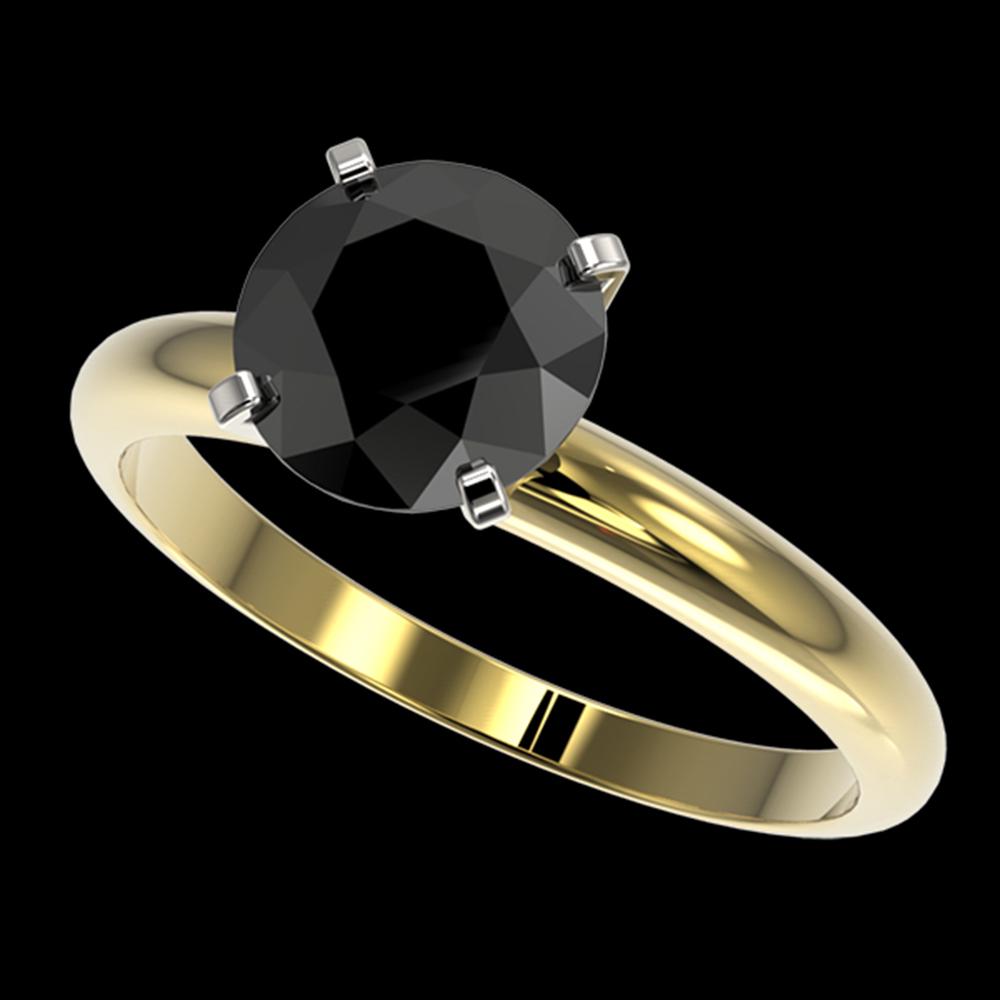 2 ctw Fancy Black Diamond Solitaire Engagement Ring 10K: REF-35R6X - SKU: 32937 ---- 2 ctw Fancy Black Diamond Solitaire Engagement Ring 10K Yellow Gold Designer Brand Luxury Jewelry, made in the USA Suggested Retail Price: $2,050 Factory offers perfect fac