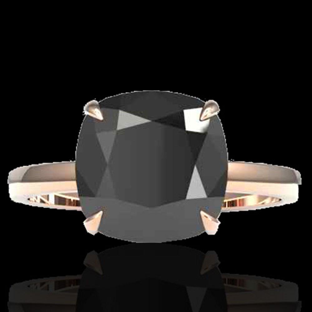 6 ctw Black Diamond Designer Engagment RNG 14k Rose: REF-143W6H - SKU: 22174 ---- 6 ctw Black Diamond Designer Engagment RNG 14k Rose Gold Designer Brand Luxury Jewelry, made in the USA Suggested Retail Price: $8,700 Factory offers perfect factory sizin