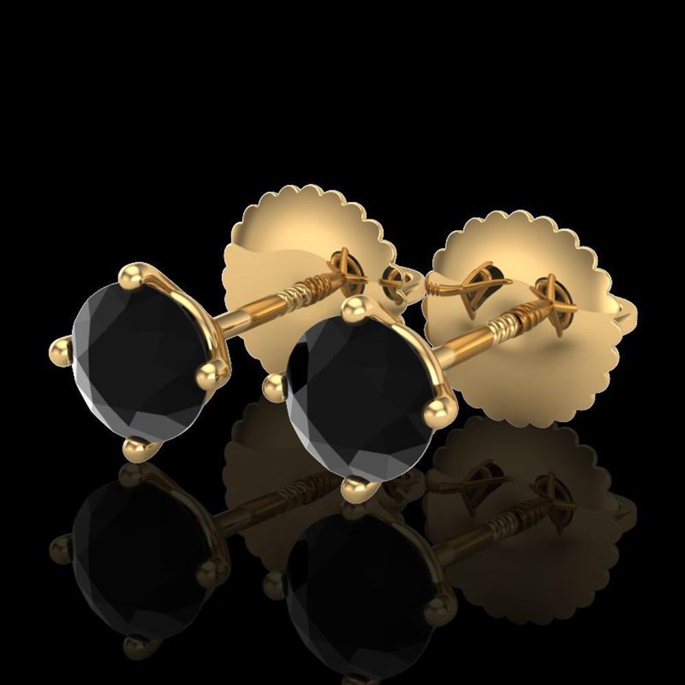 0.65 ctw Fancy Black Diamond Art Deco Stud Earrings 18K: REF-25Y9V - SKU: 38222 ---- 0.65 ctw Fancy Black Diamond Art Deco Stud Earrings 18K Yellow Gold Designer Brand Luxury Jewelry, made in the USA Suggested Retail Price: $1,900 Factory offers perfect fac
