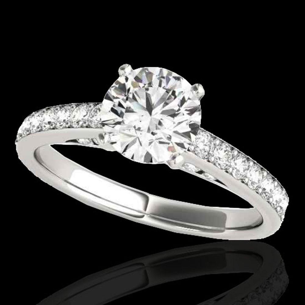1.5 ctw Certified Diamond Solitaire Ring 10k White Gold: REF-184H3R - SKU: 34862 ---- 1.5 ctw Certified Diamond Solitaire Ring 10k White Gold Designer Brand Luxury Jewelry, made in the USA Suggested Retail Price: $14,850 Factory offers perfect factory sizin
