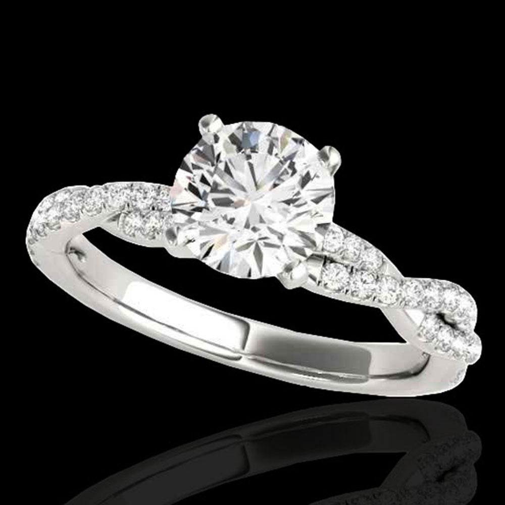 1.25 ctw Certified Diamond Solitaire Ring 10k White: REF-190M9G - SKU: 35232 ---- 1.25 ctw Certified Diamond Solitaire Ring 10k White Gold Designer Brand Luxury Jewelry, made in the USA Suggested Retail Price: $14,000 Factory offers perfect factory sizi