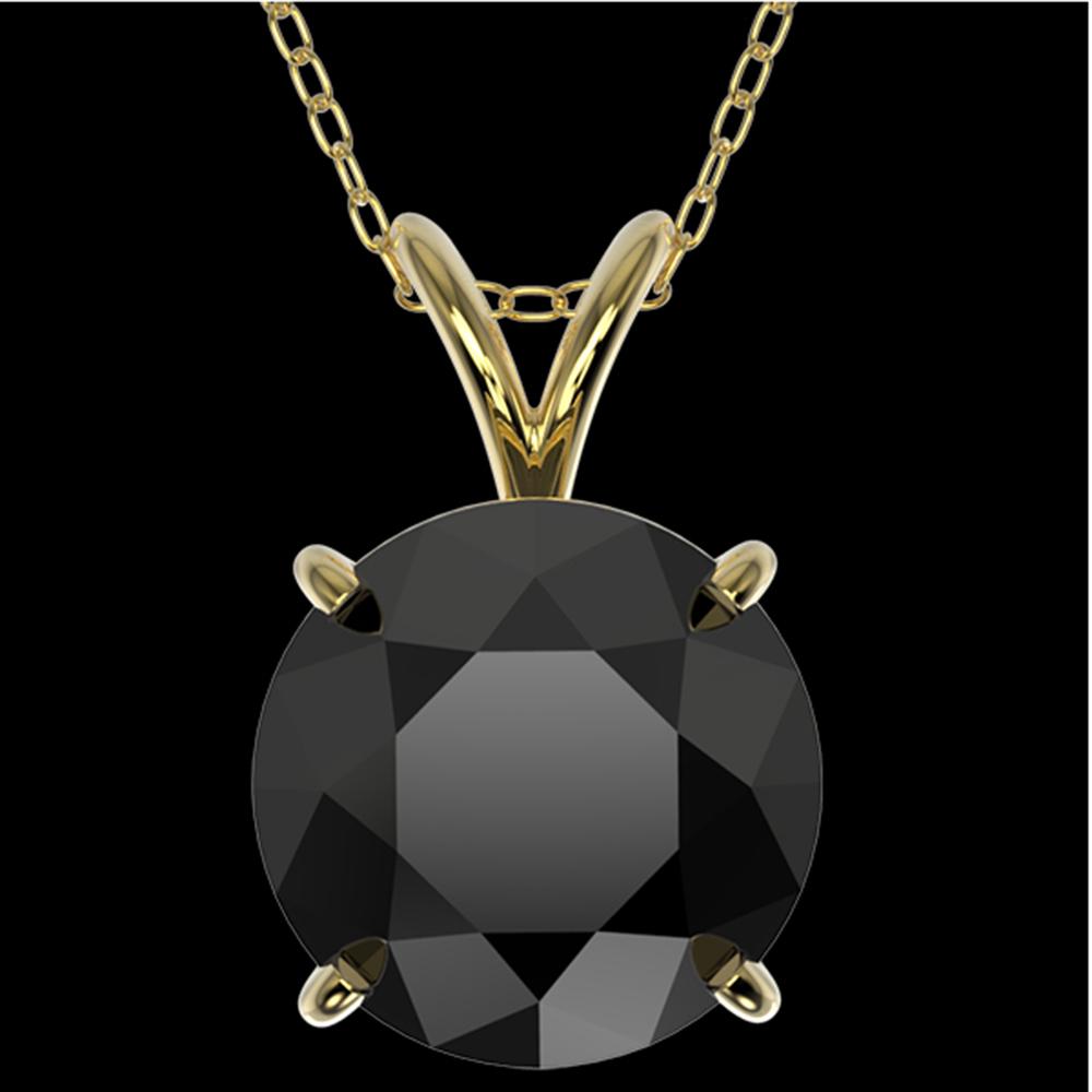 2.50 ctw Fancy Black Diamond Solitaire Necklace 10k: REF-60X3A - SKU: 33245 ---- 2.50 ctw Fancy Black Diamond Solitaire Necklace 10k Yellow Gold Designer Brand Luxury Jewelry, made in the USA Suggested Retail Price: $5,400 Factory offers perfect factory