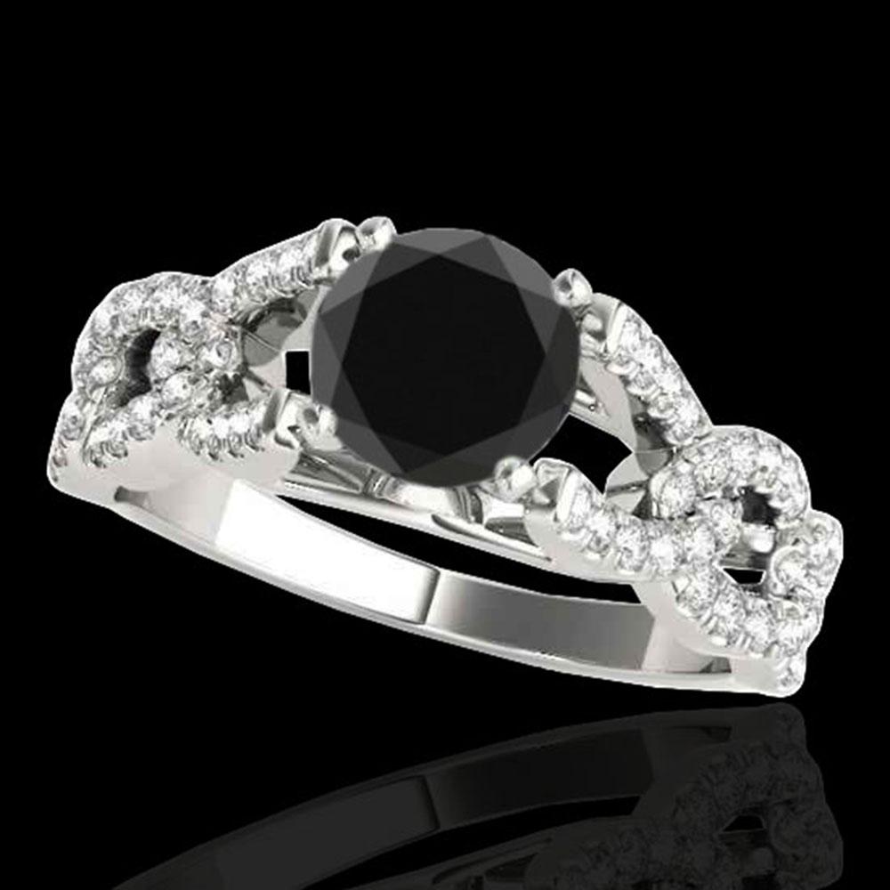 1.5 ctw Certified VS Black Diamond Solitaire Ring 10k: REF-58K8Y - SKU: 35217 ---- 1.5 ctw Certified VS Black Diamond Solitaire Ring 10k White Gold Designer Brand Luxury Jewelry, made in the USA Suggested Retail Price: $4,750 Factory offers perfect factor