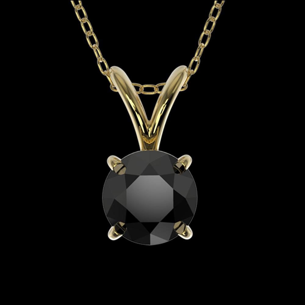 .50 ctw Fancy Black Diamond Solitaire Necklace 10K: REF-18X5Y - SKU: 33158 ---- .50 ctw Fancy Black Diamond Solitaire Necklace 10K Yellow Gold Designer Brand Luxury Jewelry, made in the USA Suggested Retail Price: $1,500 Factory offers perfect factory 