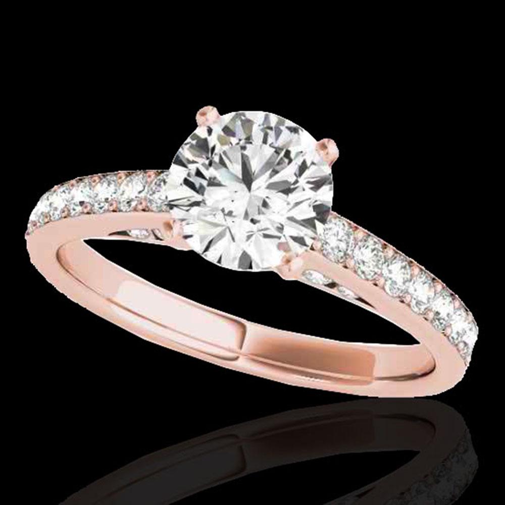 1.5 ctw Certified Diamond Solitaire Ring 10k Rose Gold: REF-184K3Y - SKU: 34863 ---- 1.5 ctw Certified Diamond Solitaire Ring 10k Rose Gold Designer Brand Luxury Jewelry, made in the USA Suggested Retail Price: $14,850 Factory offers perfect factory sizing