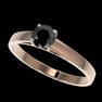 .50 ctw Fancy Black Diamond Solitaire Engagement Ring