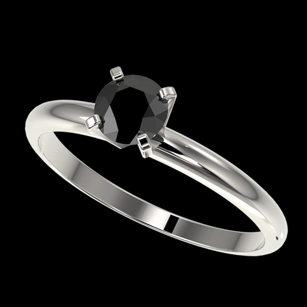 .50 ctw Fancy Black Diamond Solitaire Engagement Ring: REF-19V2A - SKU: 32858 ---- .50 ctw Fancy Black Diamond Solitaire Engagement Ring 10K White Gold Designer Brand Luxury Jewelry, made in the USA Suggested Retail Price: $1,100 Factory offers perfect fa