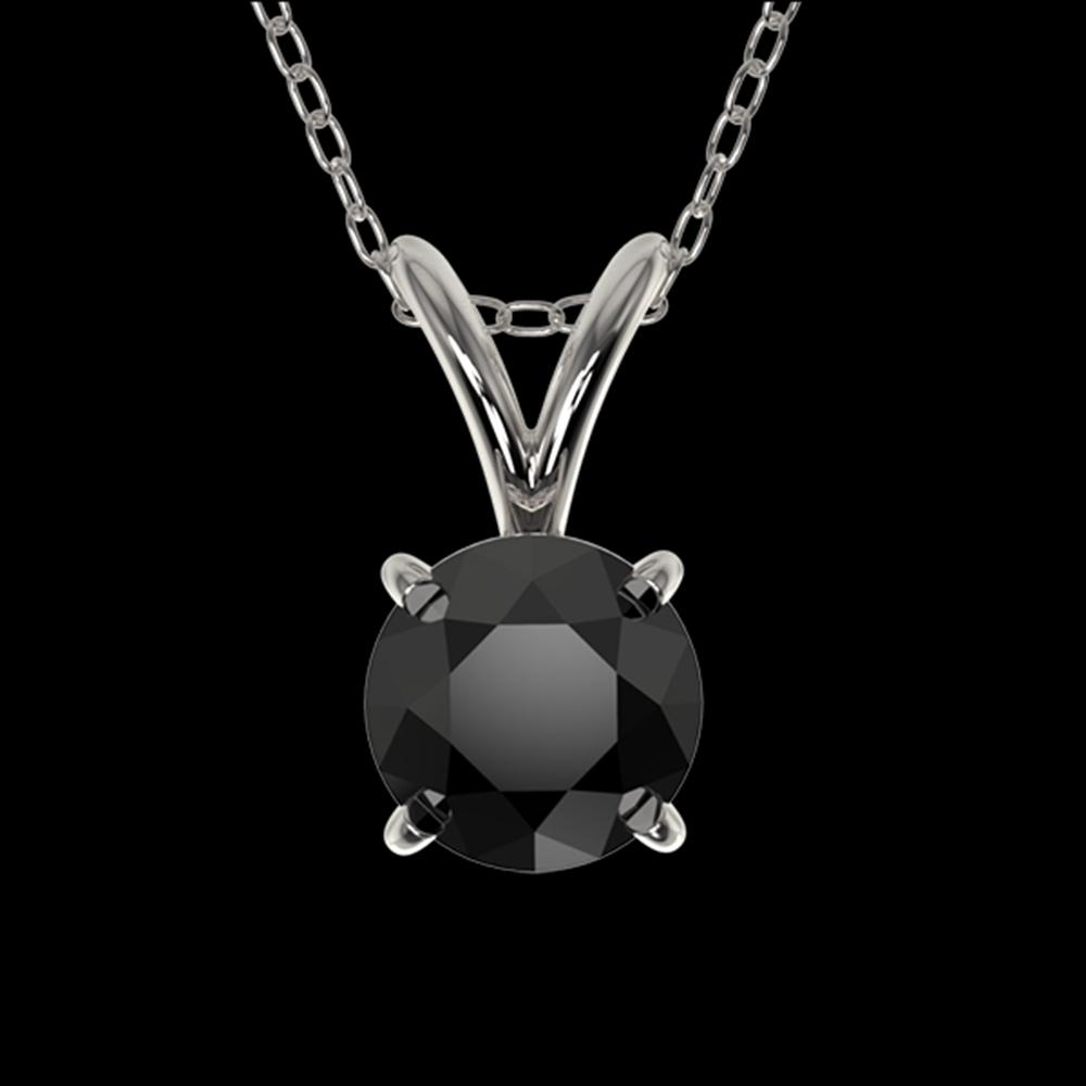 .50 ctw Fancy Black Diamond Solitaire Necklace 10K: REF-18H5W - SKU: 33156 ---- .50 ctw Fancy Black Diamond Solitaire Necklace 10K White Gold Designer Brand Luxury Jewelry, made in the USA Suggested Retail Price: $1,500 Factory offers perfect factory s