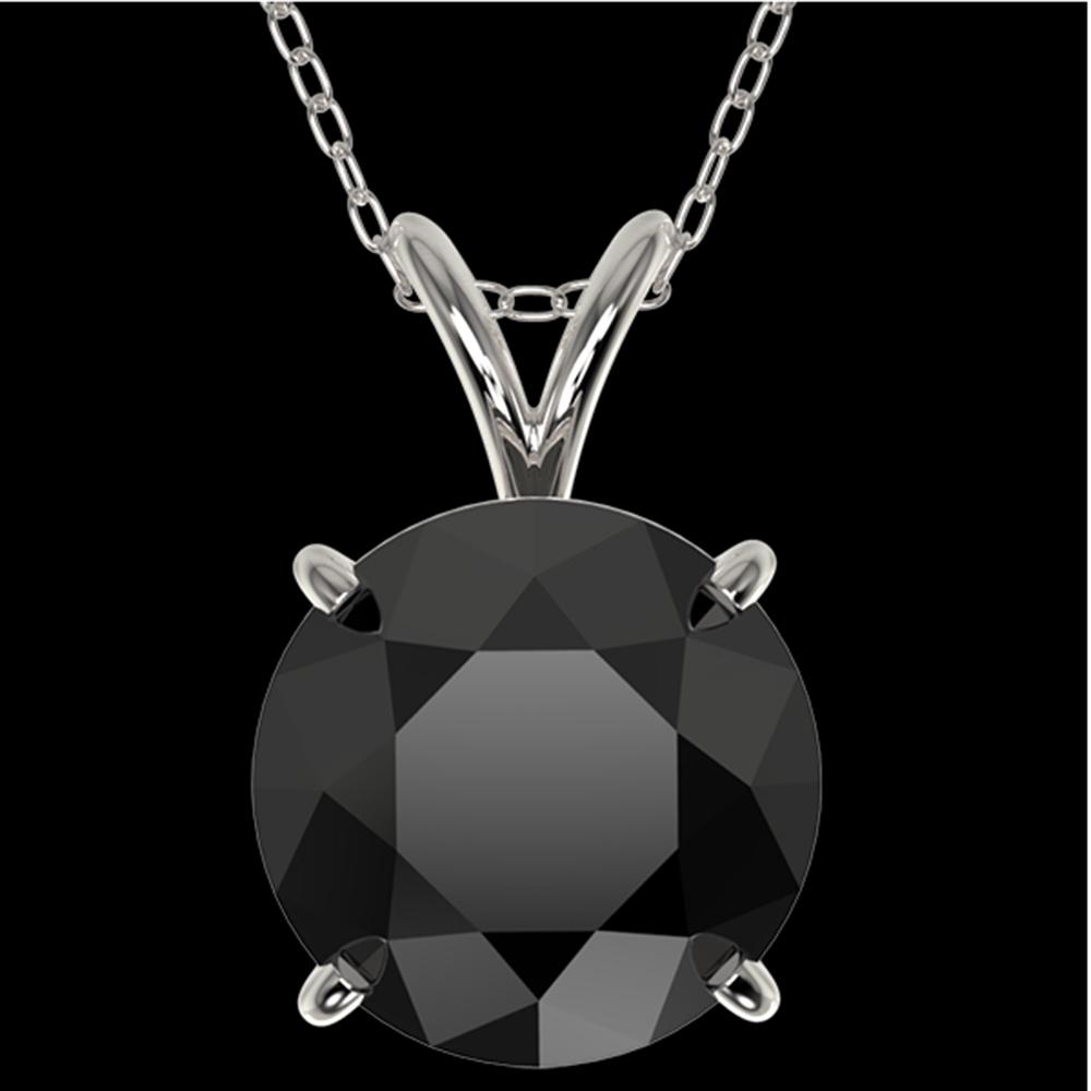 2.58 ctw Fancy Black Diamond Solitaire Necklace 10k: REF-60F3M - SKU: 36821 ---- 2.58 ctw Fancy Black Diamond Solitaire Necklace 10k White Gold Designer Brand Luxury Jewelry, made in the USA Suggested Retail Price: $5,400 Factory offers perfect factory 