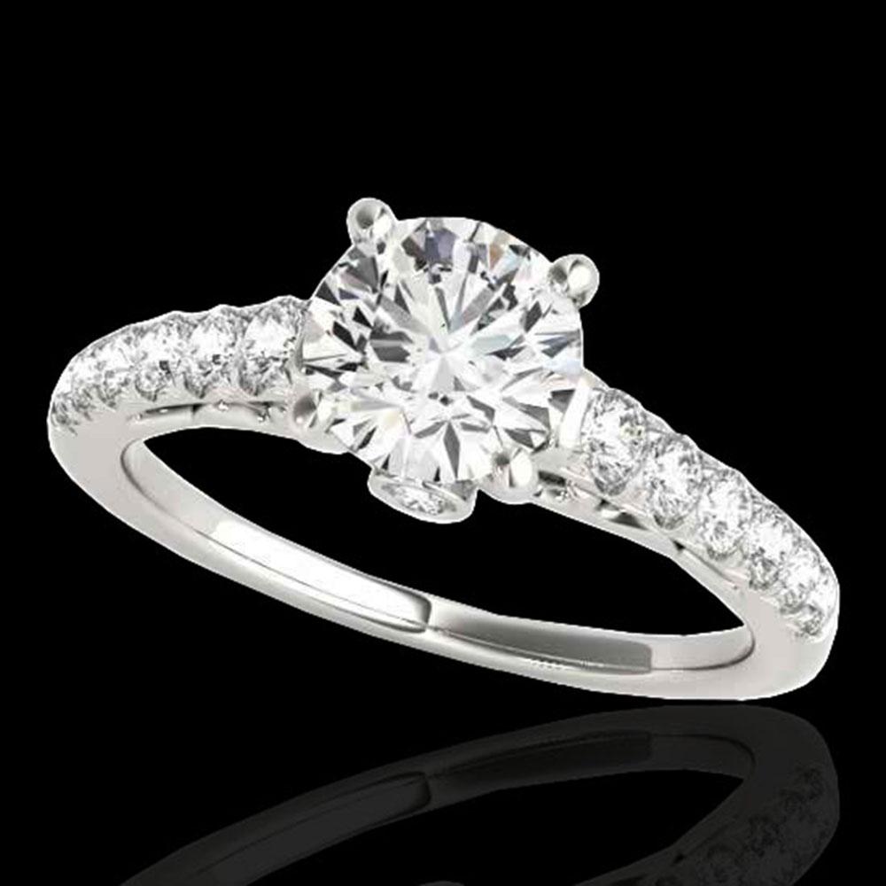 1.5 ctw Certified Diamond Solitaire Ring 10k White Gold: REF-197G8W - SKU: 34988 ---- 1.5 ctw Certified Diamond Solitaire Ring 10k White Gold Designer Brand Luxury Jewelry, made in the USA Suggested Retail Price: $15,950 Factory offers perfect factory sizin