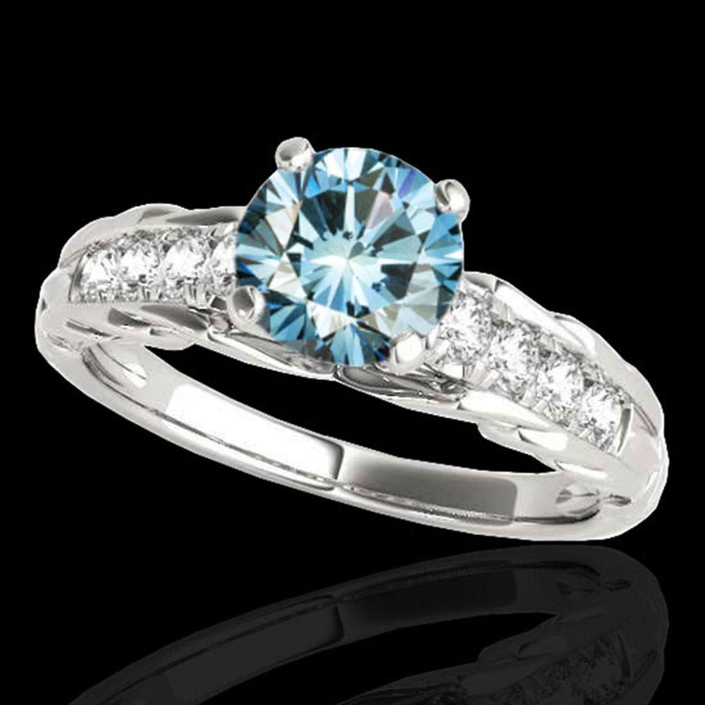 1.2 ctw SI Certified Fancy Blue Diamond Solitaire Ring: REF-118X6A - SKU: 34939 ---- 1.2 ctw SI Certified Fancy Blue Diamond Solitaire Ring 10k White Gold Designer Brand Luxury Jewelry, made in the USA Suggested Retail Price: $9,550 Factory offers perfect 