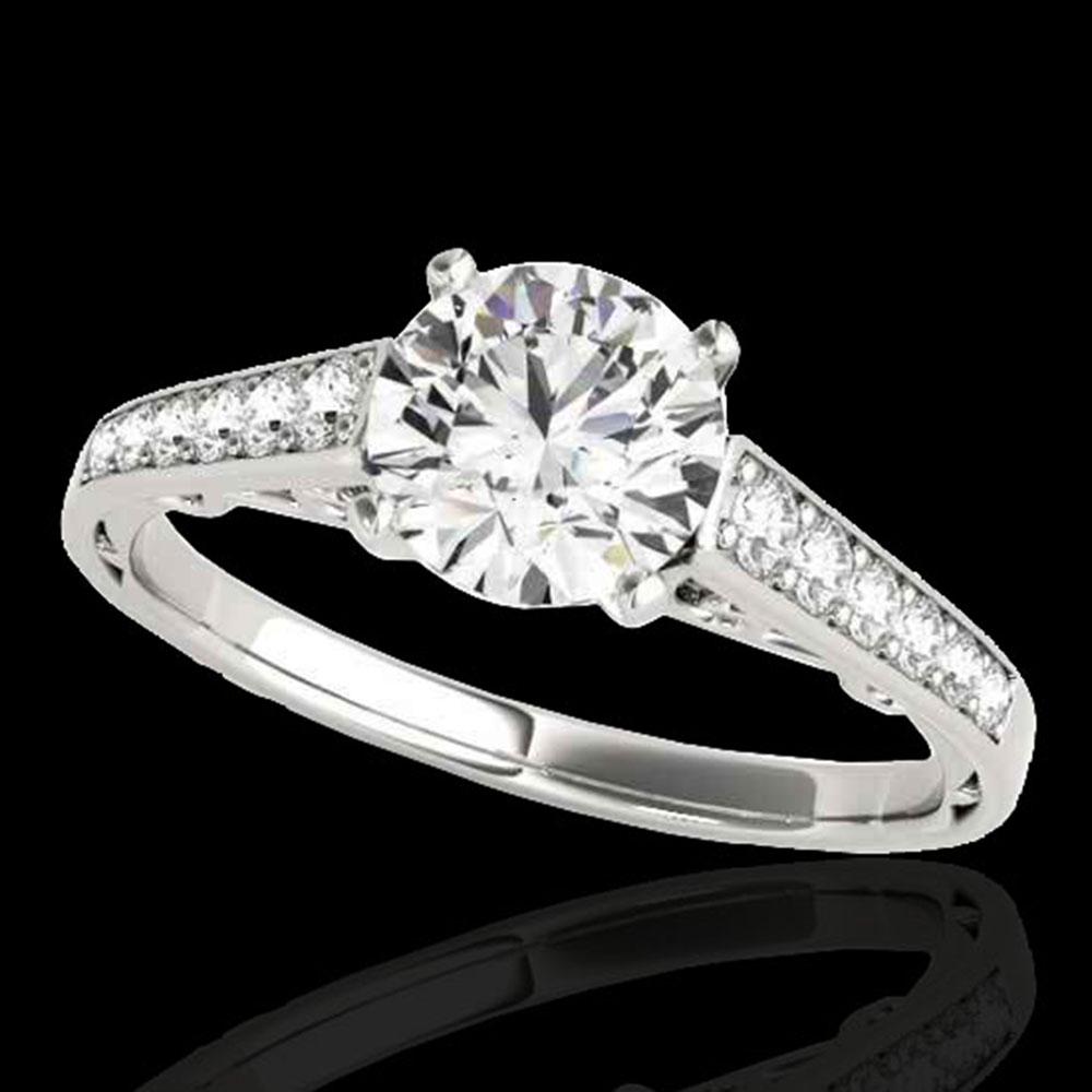 1.35 ctw Certified Diamond Solitaire Ring 10k White: REF-177M3G - SKU: 34907 ---- 1.35 ctw Certified Diamond Solitaire Ring 10k White Gold Designer Brand Luxury Jewelry, made in the USA Suggested Retail Price: $13,000 Factory offers perfect factory sizi