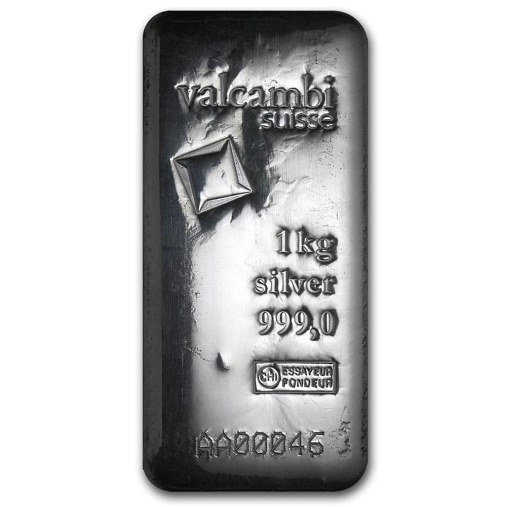 One piece 1 kilo 0.999 Fine Silver Bar Valcambi with: SKU: 86730 ---- One piece 1 kilo 0.999 Fine Silver Bar Valcambi with Assay Federal Government Liquidation welcomes you to our sought-after auction. With more than 55 years in the fine jewelry liquidat