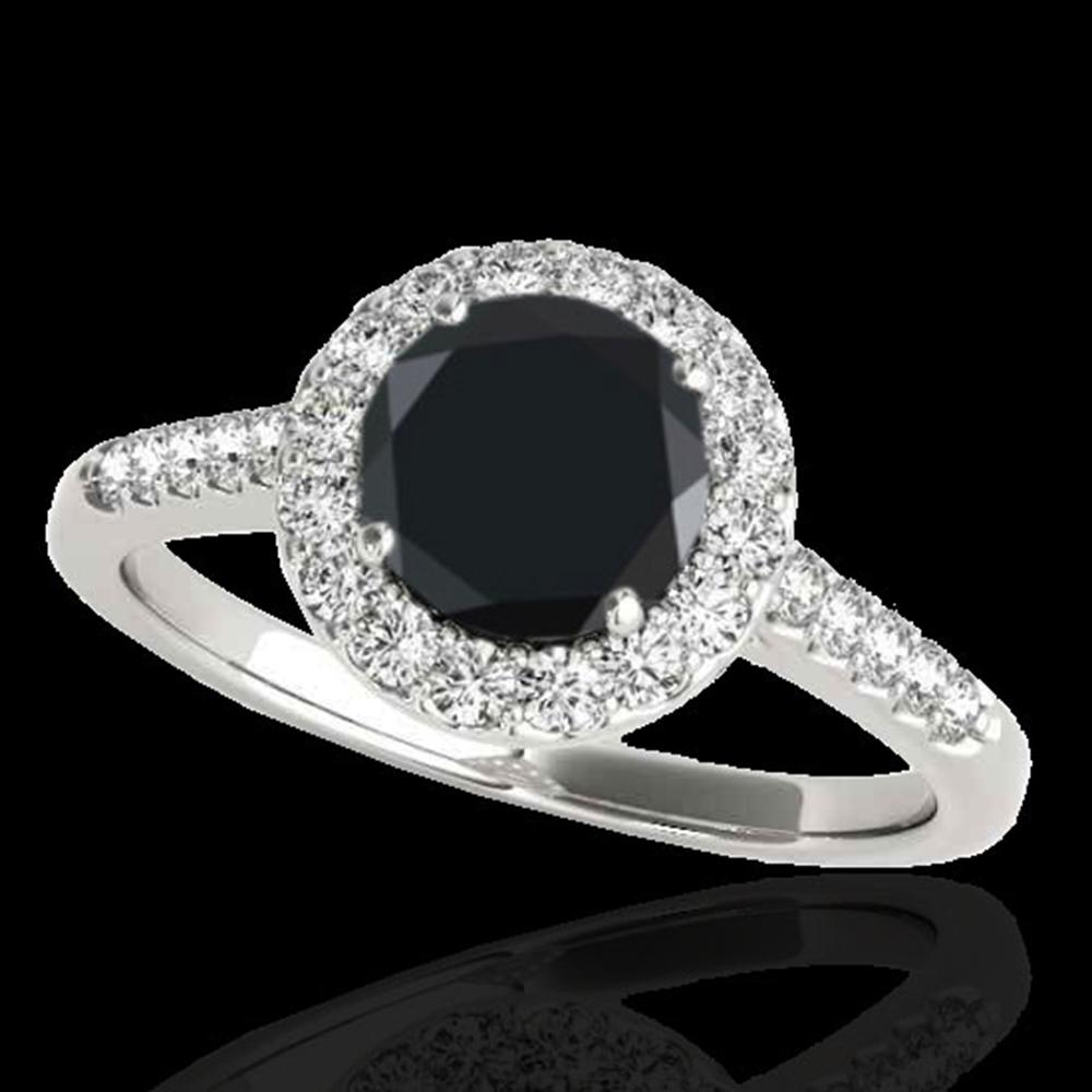 2 ctw Certified VS Black Diamond Solitaire Halo Ring: REF-75M2G - SKU: 33493 ---- 2 ctw Certified VS Black Diamond Solitaire Halo Ring 10k White Gold Designer Brand Luxury Jewelry, made in the USA Suggested Retail Price: $6,050 Factory offers perfect fac
