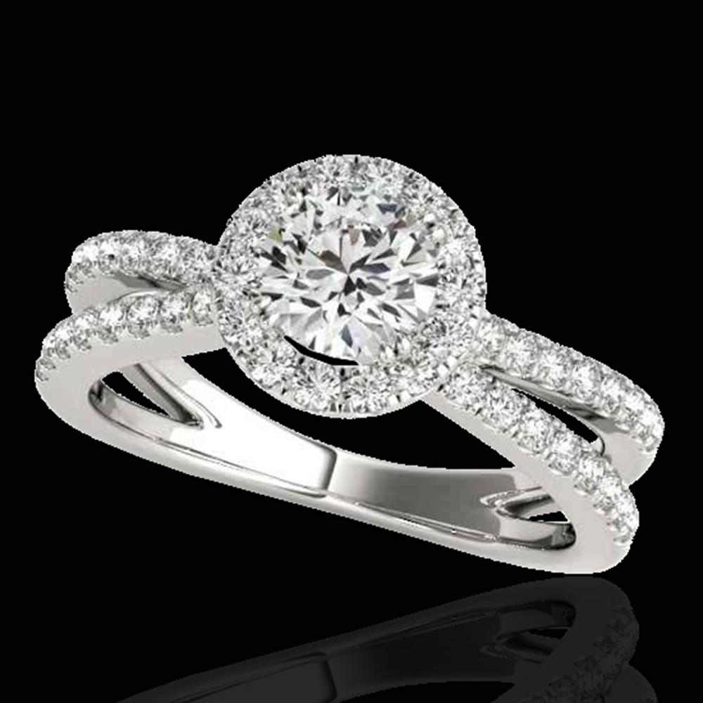 1.55 ctw Certified Diamond Solitaire Halo Ring 10k: REF-210G2W - SKU: 33846 ---- 1.55 ctw Certified Diamond Solitaire Halo Ring 10k White Gold Designer Brand Luxury Jewelry, made in the USA Suggested Retail Price: $16,950 Factory offers perfect factory
