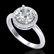 Genuine 2.0 CTW Micro Pave Diamond Certified Ring - 2